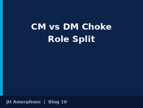 Common Mode vs Differential Mode Choke: How to Split Roles in Power Supply EMI Filters